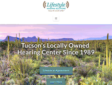 Tablet Screenshot of lifestylehearingsolutions.com